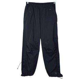REI E1 Elements Rain Pants Womens M Petite Black Waterproof Outdoor Gorpcore